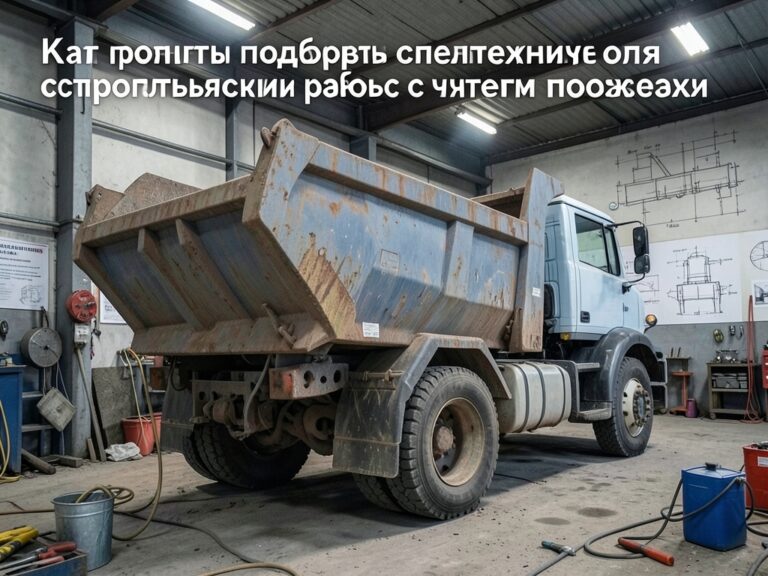 Как правильно подобрать спецтехнику для строительных работ с учетом нагрузки